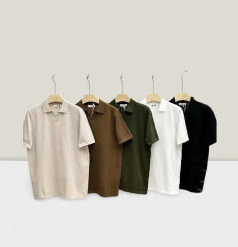 T-SHIRT REGULAR FIT EN MAILLE image